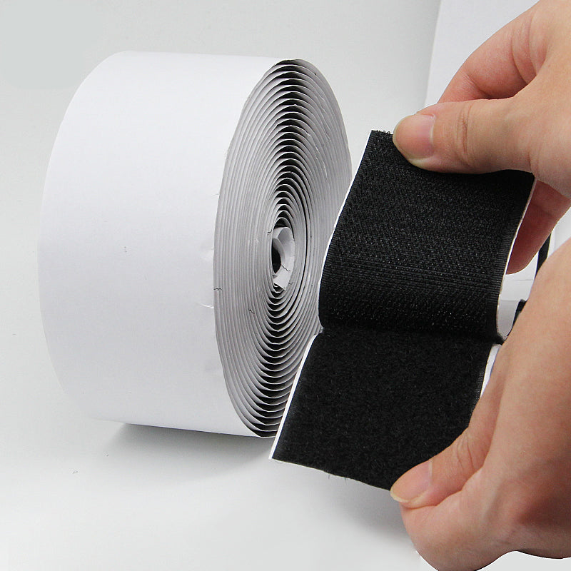 Hook and Loop Strips with Adhesive