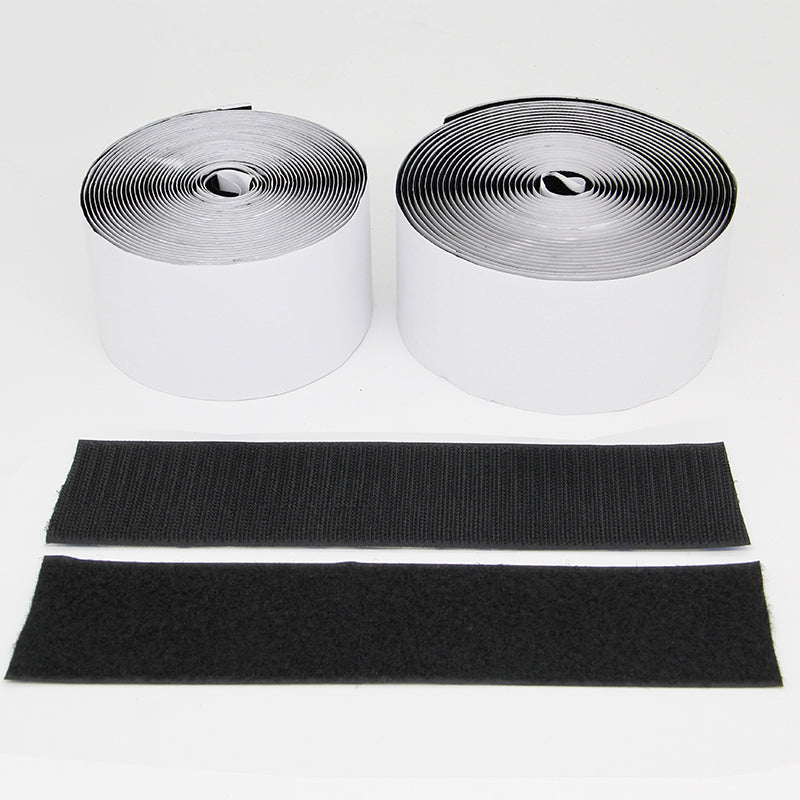 Hook and Loop Strips with Adhesive