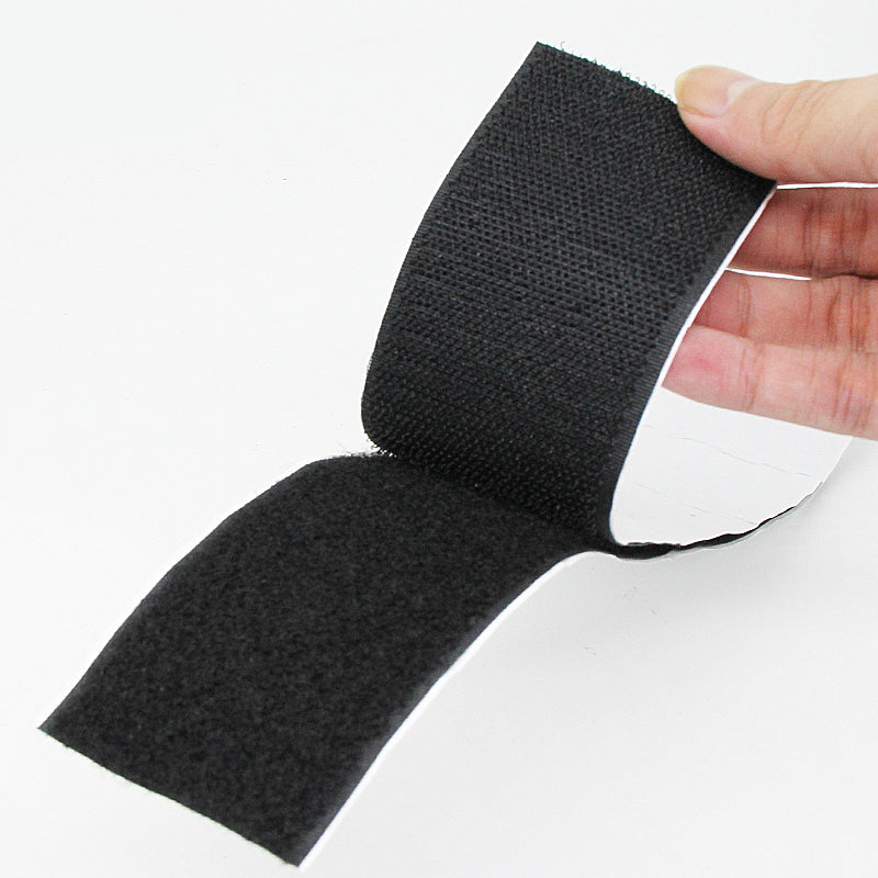 Hook and Loop Strips with Adhesive