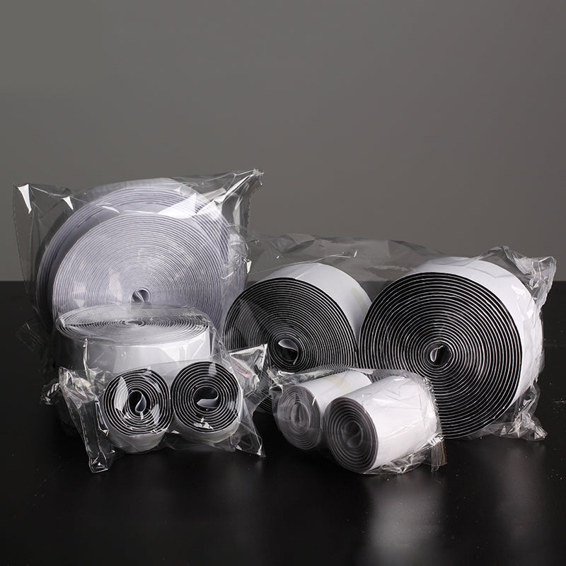 Hook and Loop Strips with Adhesive