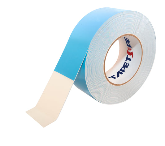 Double sided PE foam tape-White with blue liner