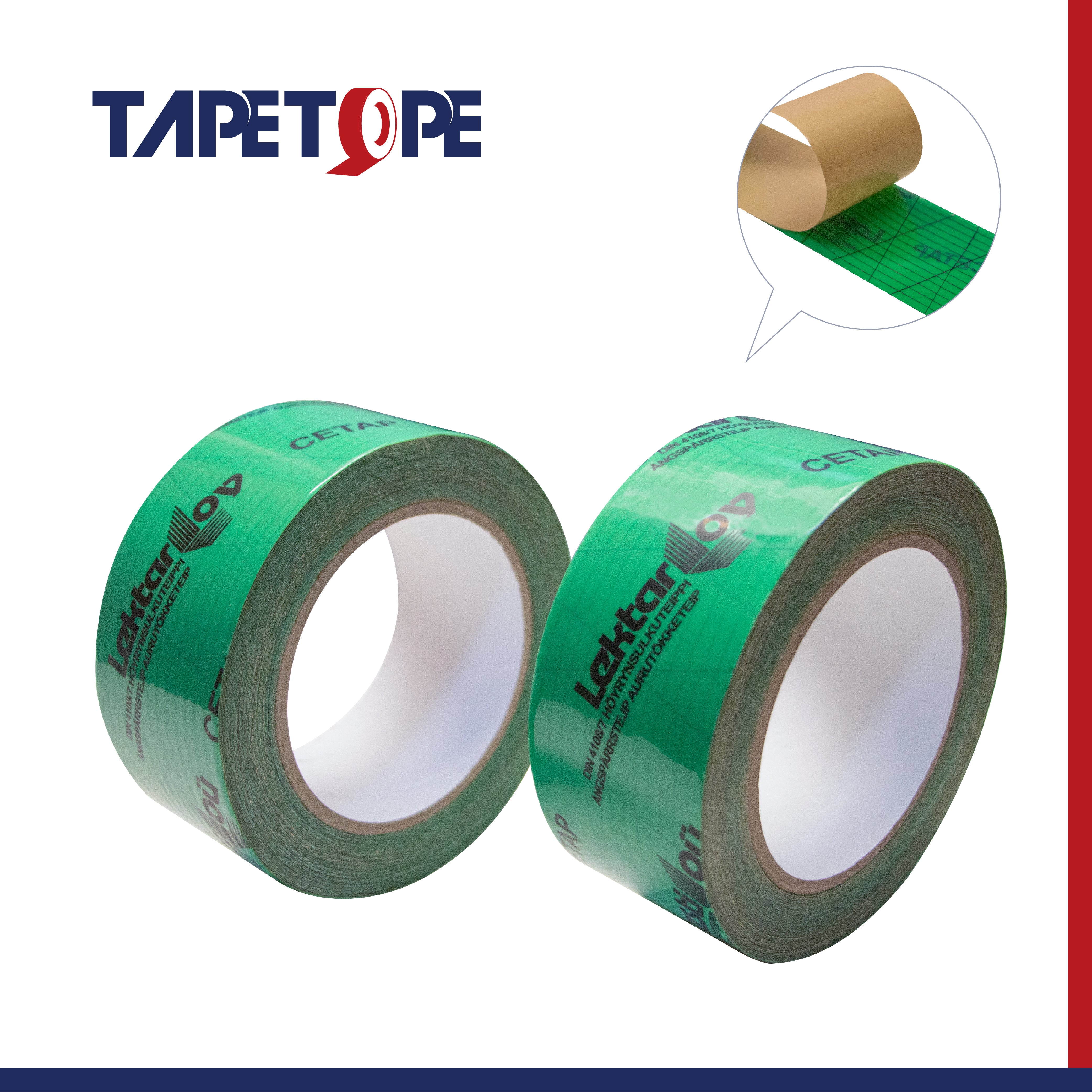 Vapor Barrier Seam Tape-Green – Tapetope