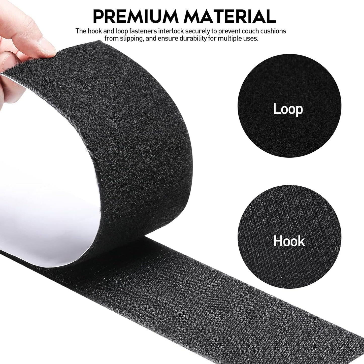 Easy-to-Pull Glue Velcro Photo Frame Nail-Free Hook and Loop Strips