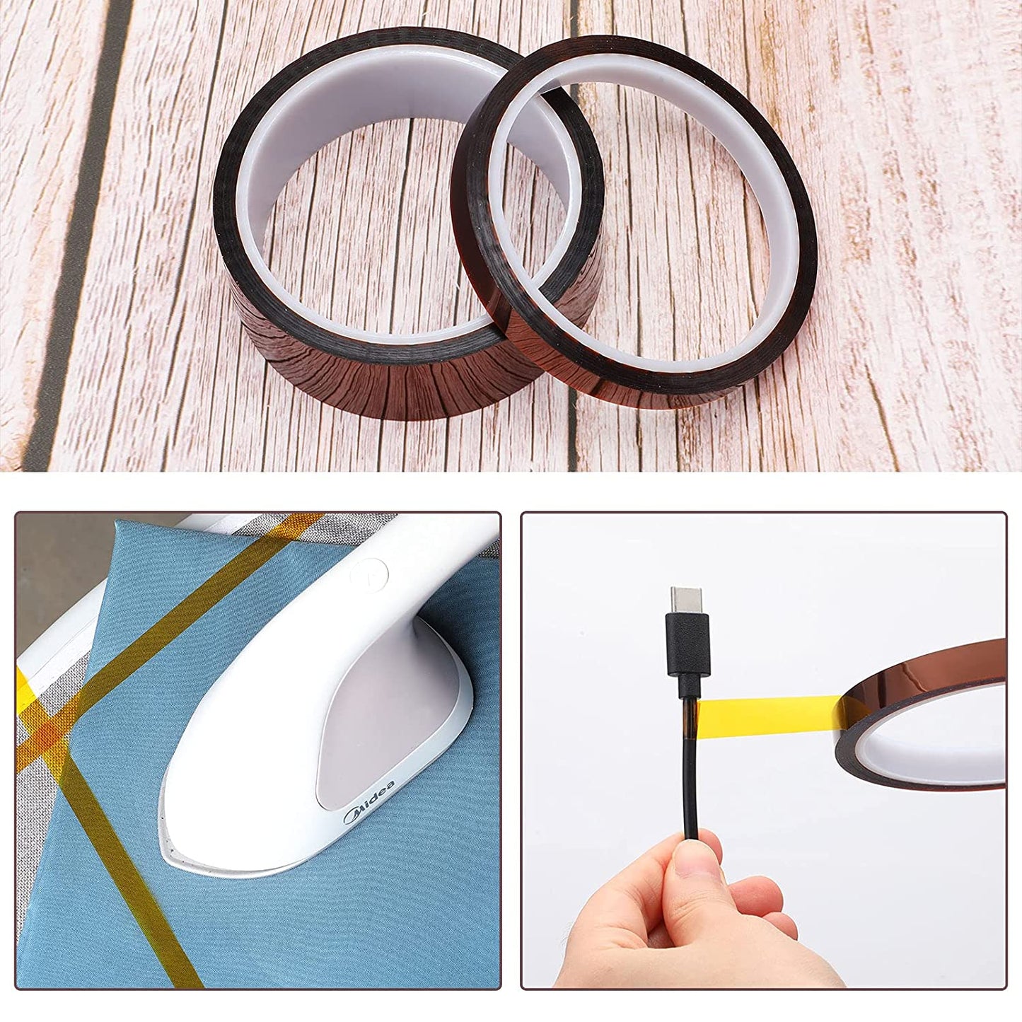 Grosor de la cinta Kapton: 0,055 mm