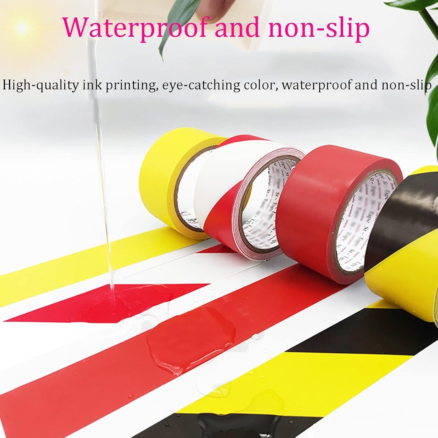 Cinta de advertencia de PVC, espesor 0,14 mm