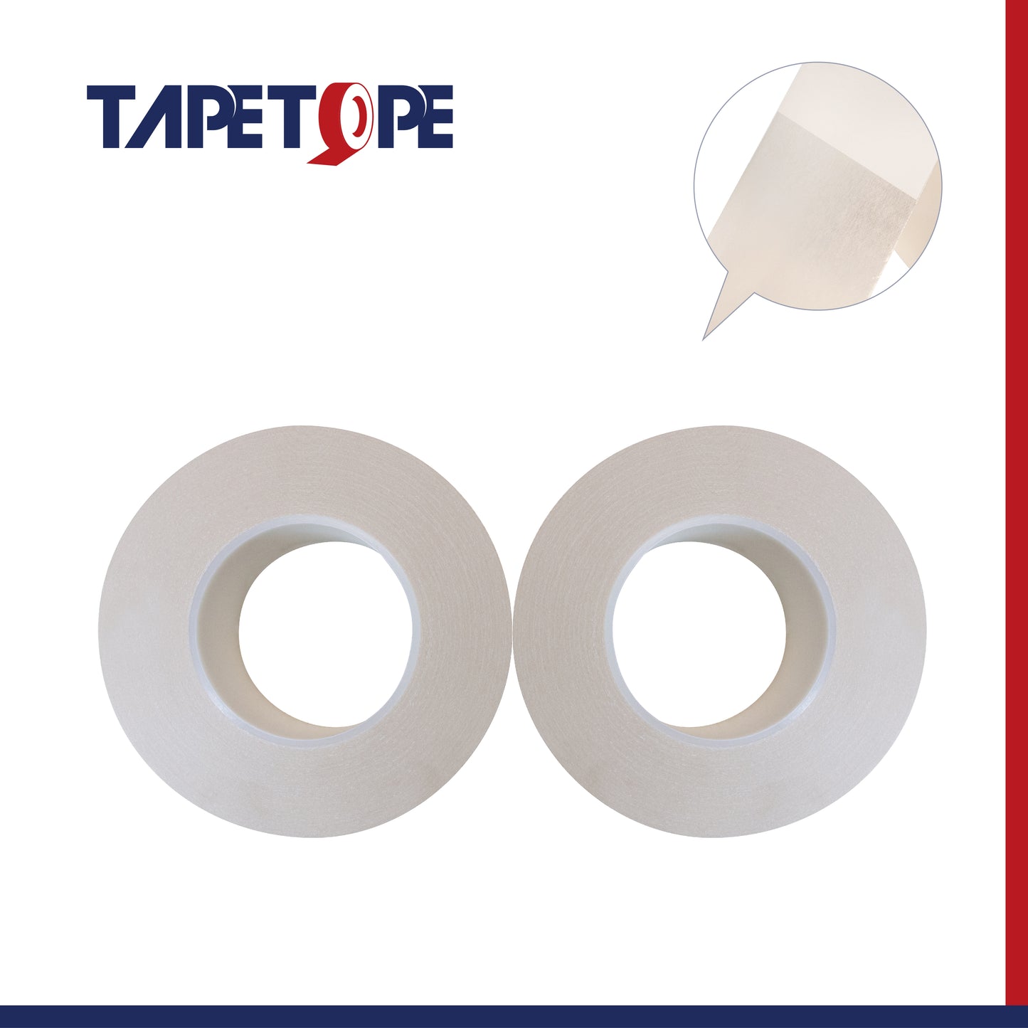 Cinta de tejido de doble cara de 0,09 mm de grosor