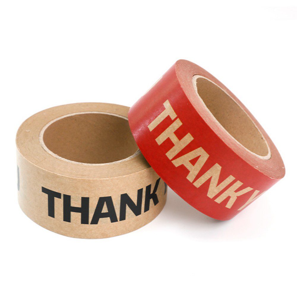 Customizable surface writable kraft paper tape High viscosity water-free kraft paper tape