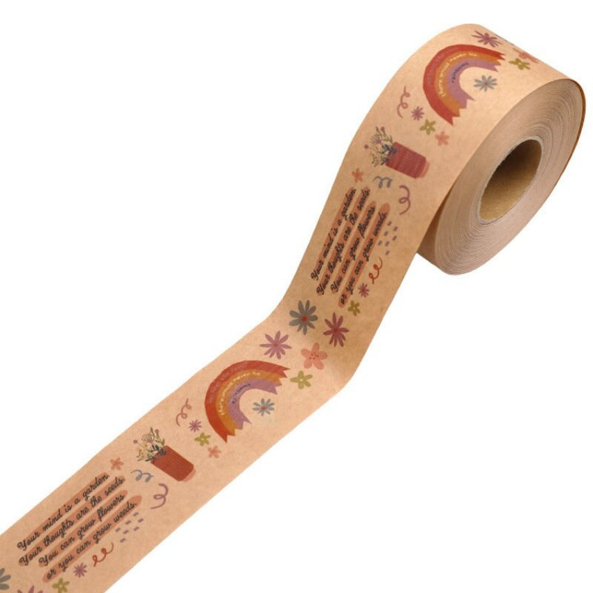 Eco-friendly Masking Kraft Paper Tape Water Activated Reinforced Kraft Paper Tape Acrylic for Packaging