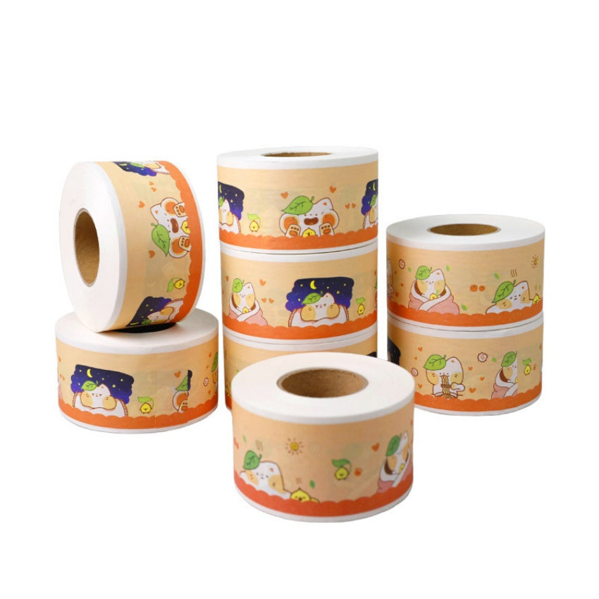 Customizable surface writable kraft paper tape High viscosity water-free kraft paper tape