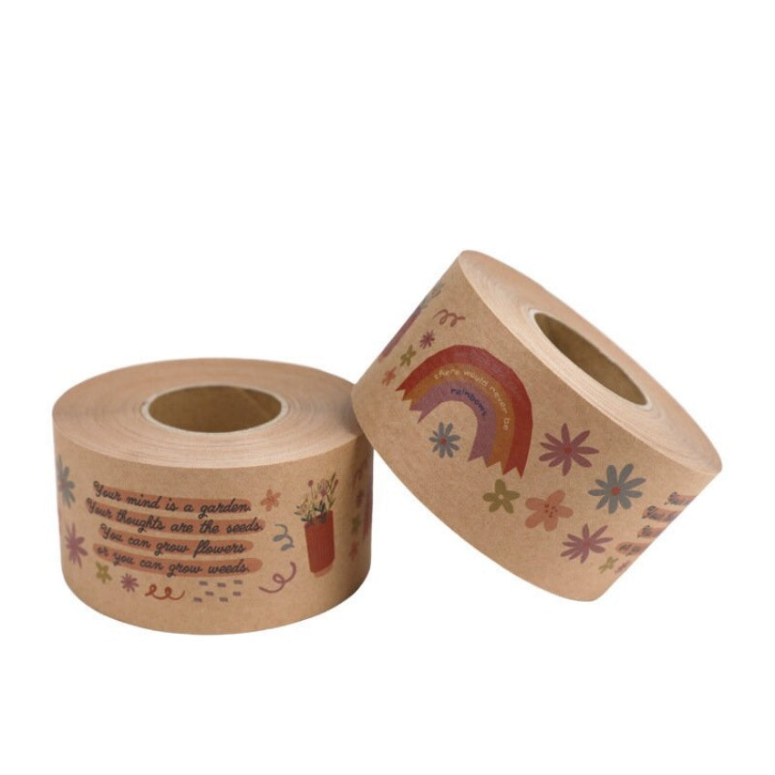 Eco-friendly Masking Kraft Paper Tape Water Activated Reinforced Kraft Paper Tape Acrylic for Packaging