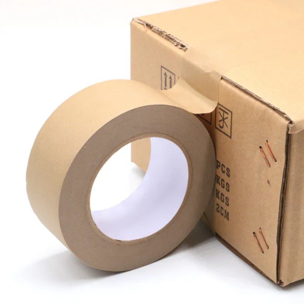Customizable surface writable kraft paper tape High viscosity water-free kraft paper tape