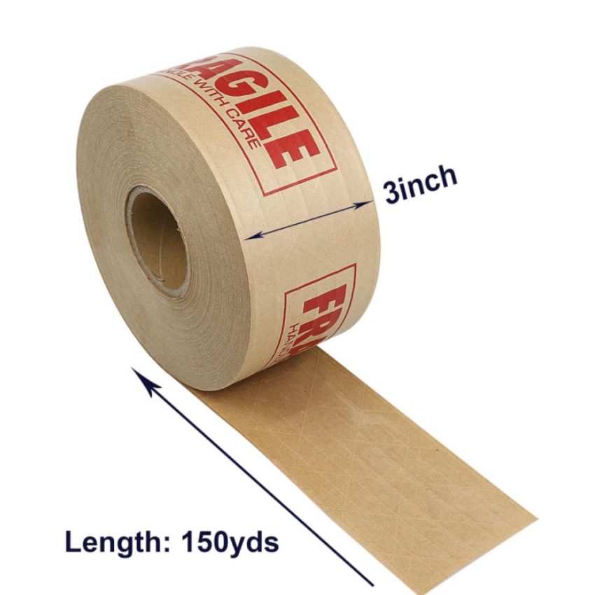 High viscosity water soluble writable sealing wet water kraft paper tape