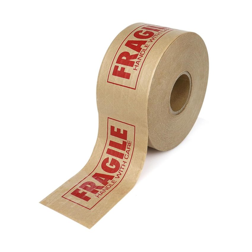 High viscosity water soluble writable sealing wet water kraft paper tape