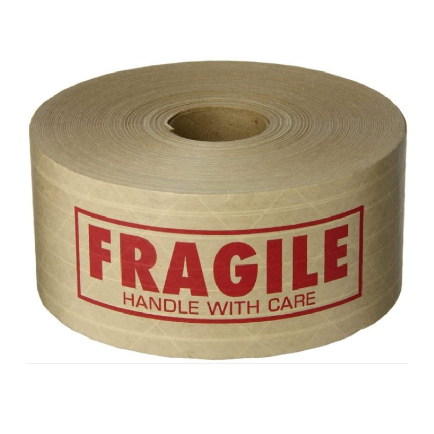 High viscosity water soluble writable sealing wet water kraft paper tape