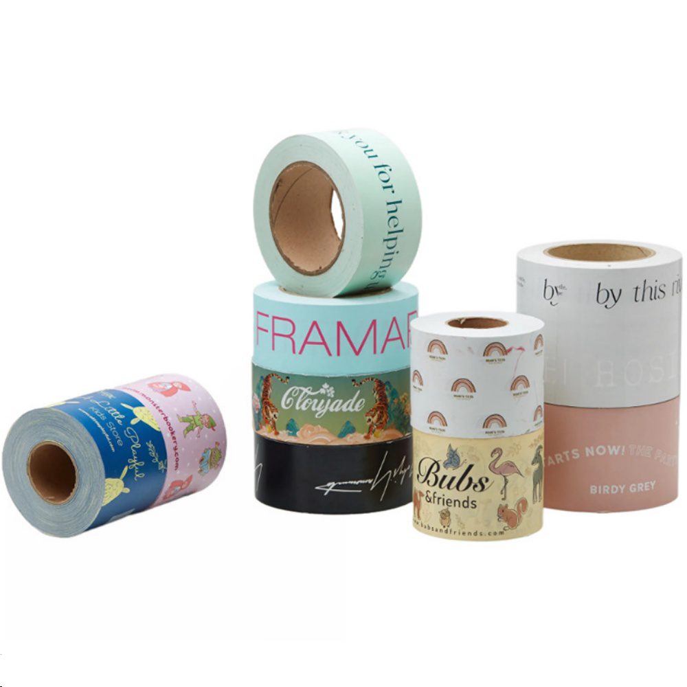 Customizable surface writable kraft paper tape High viscosity water-free kraft paper tape
