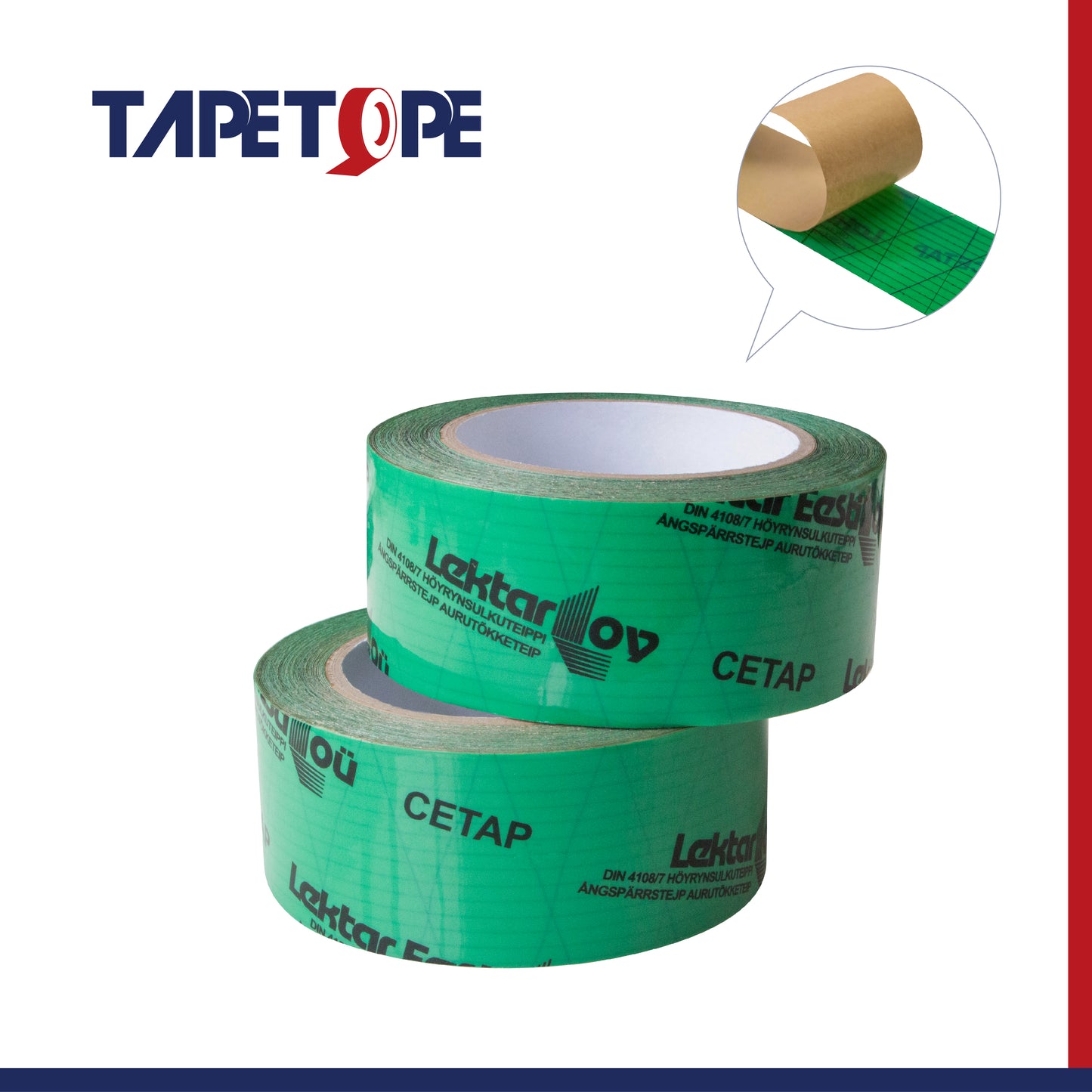 Vapor Barrier Seam Tape-Green