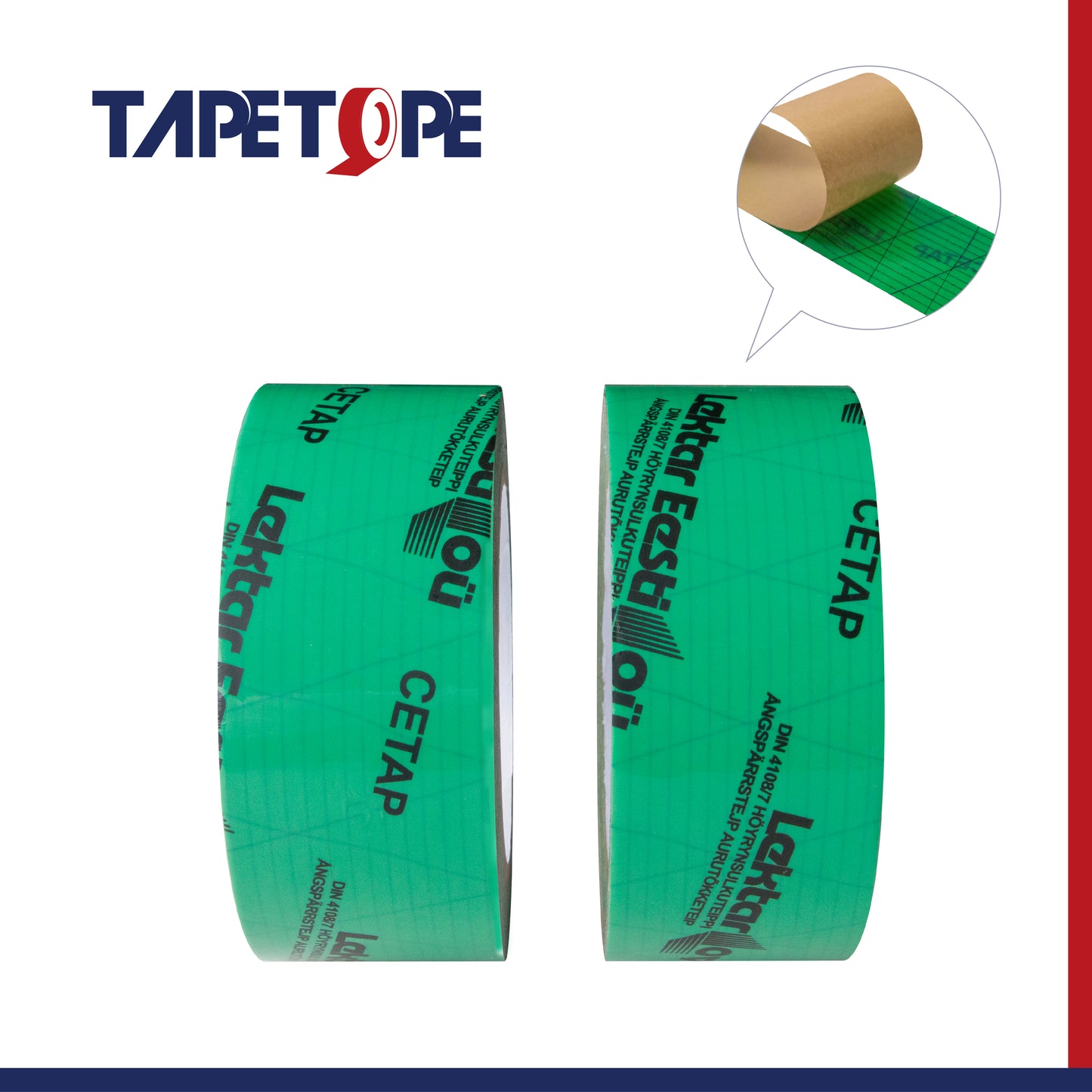 Vapor Barrier Seam Tape-Green