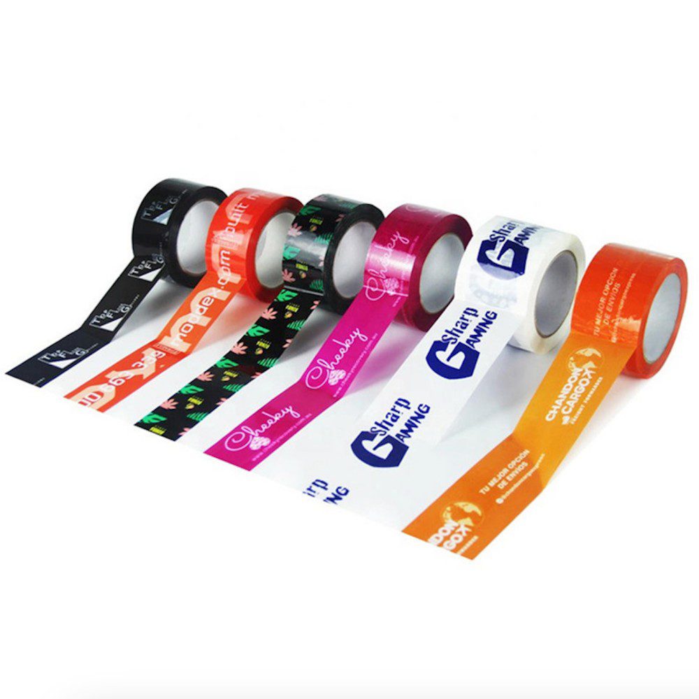 Cinta BOPP con impresión de logotipo personalizado, cinta transparente personalizada