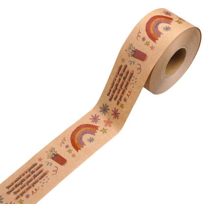 Eco-friendly Masking Kraft Paper Tape Water Activated Reinforced Kraft Paper Tape Acrylic for Packaging